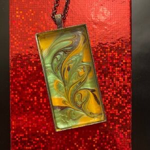 Fractal Leaves Pendant Necklace